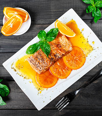 salmon a la naranja